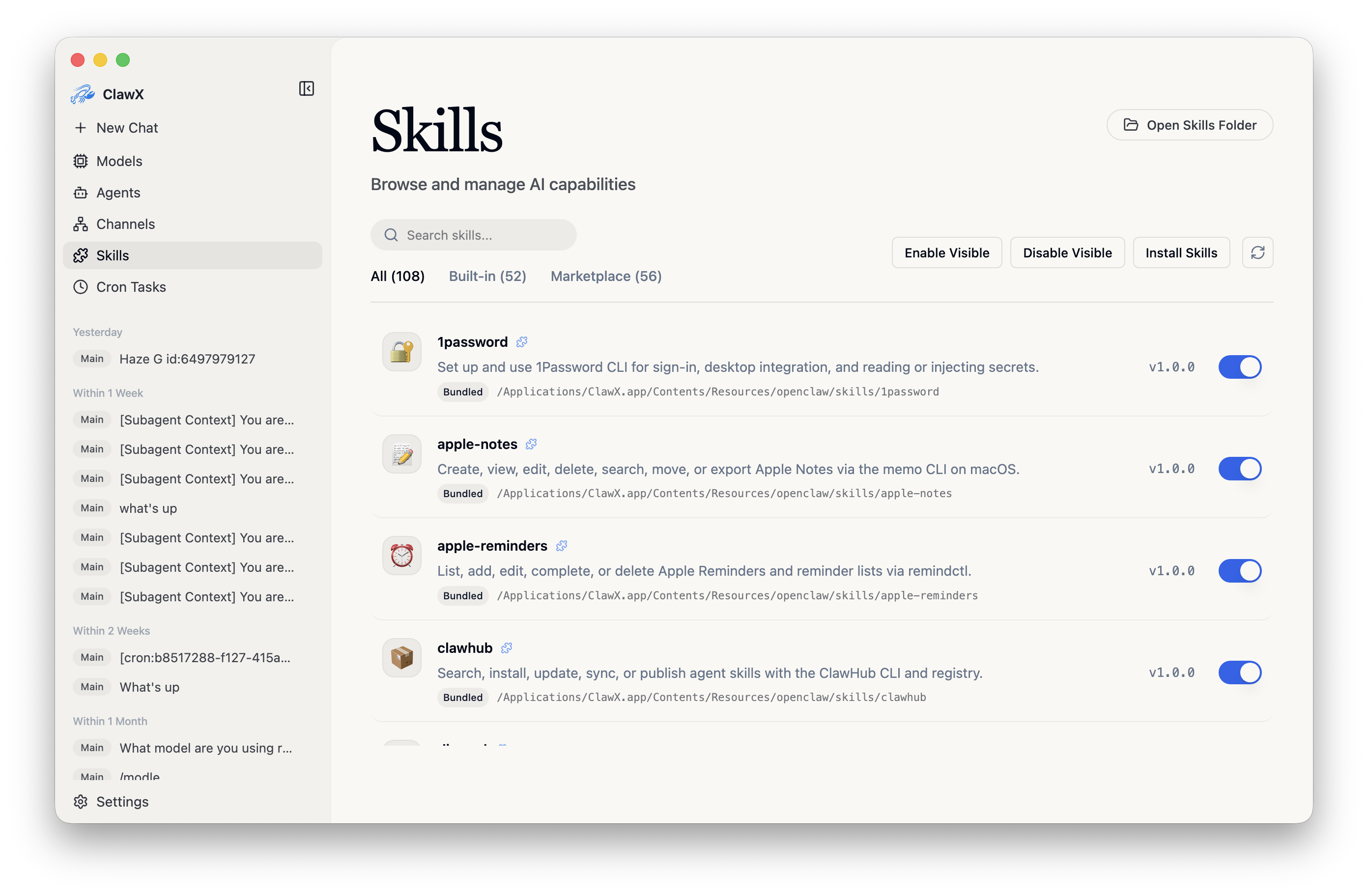 Skills